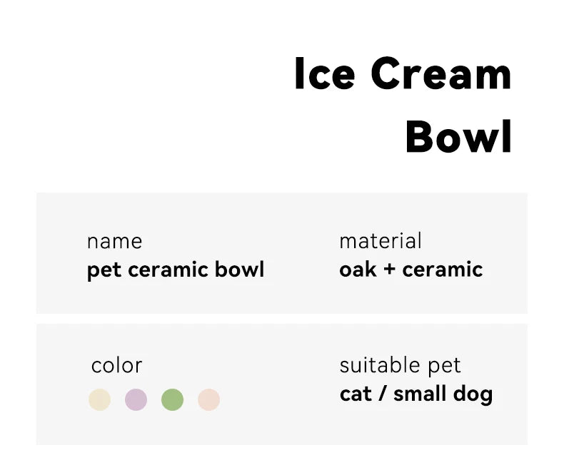 Bols d'eau et de nourriture pour petits chiens, en céramique, inclinés et surélevés, pour boire et manger des chats, alimentation pour animaux de compagnie avec support en bois