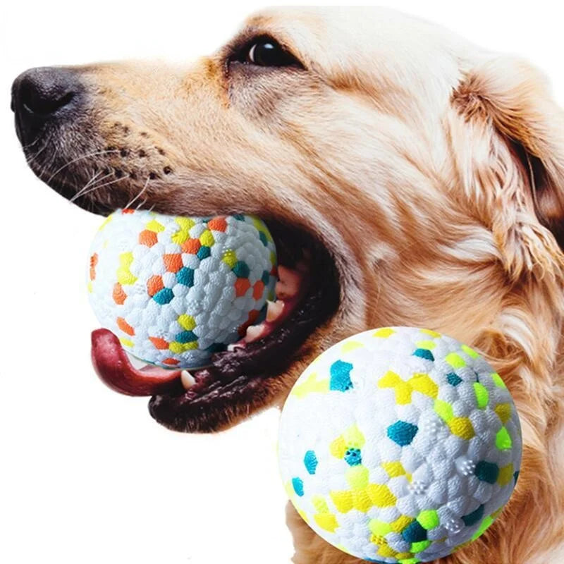 1 unidad de juguete para la dentición de mascotas, pelota de juguete sólida para perros, juguete interactivo para perros, pelota ligera de palomitas de maíz, pelota para perros, pelota de goma para masticar ligera, mordida de alta elasticidad