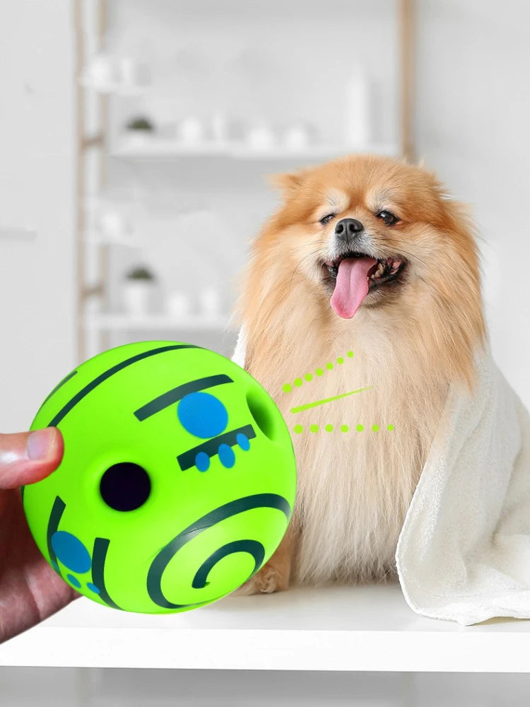 Juguete para mascotas, perro de juguete autocurativo, juguete para perros, Bola de sonido risueña, pelota para masticar, molares rodantes para aliviar el aburrimiento