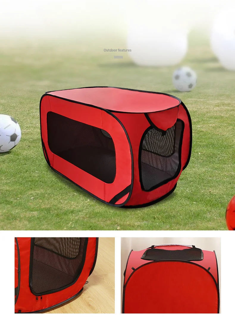 Cage d'extérieur pliable et Portable pour chien, coffre de voiture pour animaux de compagnie, transporteur respirant, tente pour chat, voyage pour chiot, Camping, sac de maison pour chien