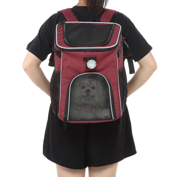 Bolsa transpirable para transportar excrementos de perros y mascotas, funda para asiento de bicicleta, mochila de viaje para mascotas, perros pequeños, medianos y gatos