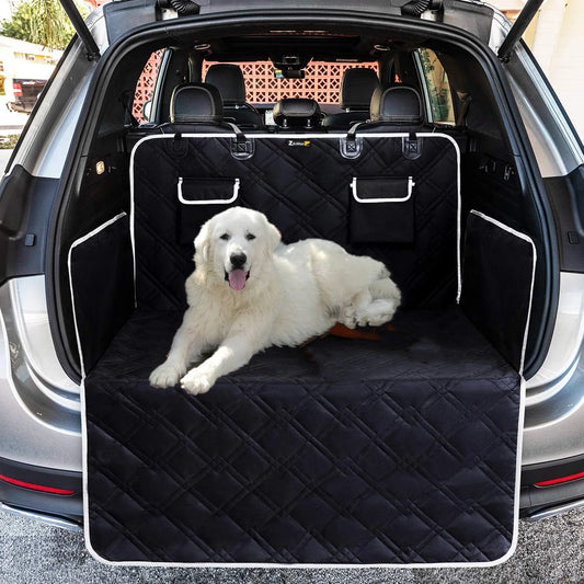 Forro de carga para maletero de perro, alfombrilla antideslizante duradera para cubierta de maletero de perro, SUV, protege contra la suciedad y los accesorios de piel