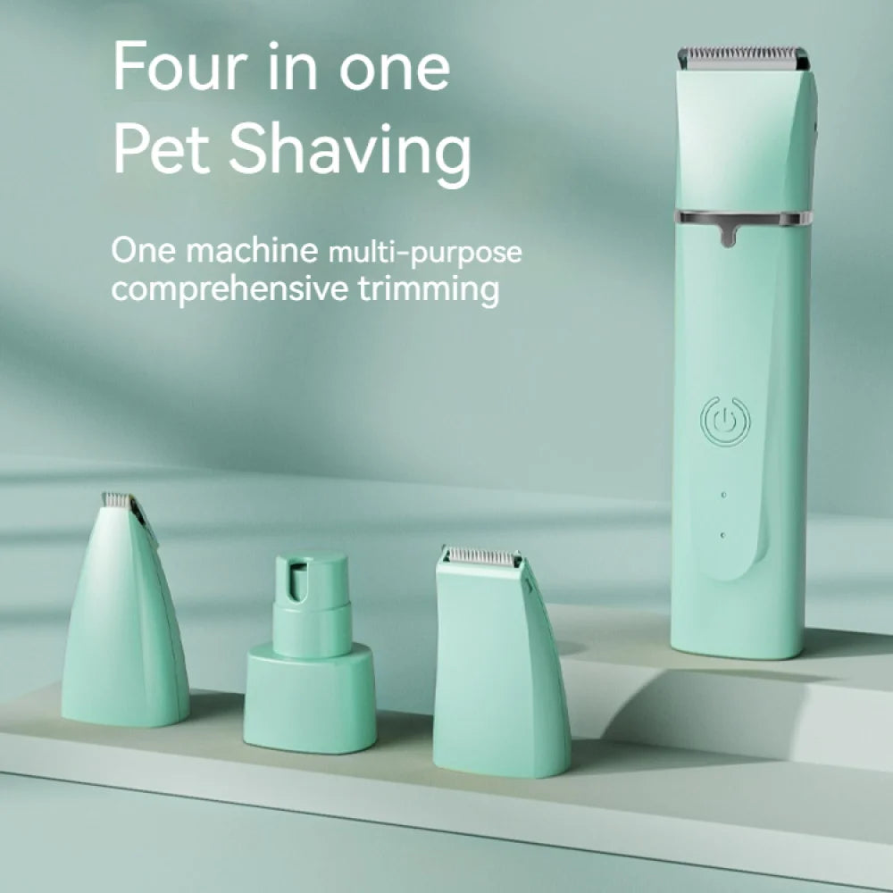 4 in 1 Dog Clippers Rechargeable Hair Clipper Cat Clippers Paw Trimmer Pet Grooming Kit Dog Grooming Equipment Dog Accessories