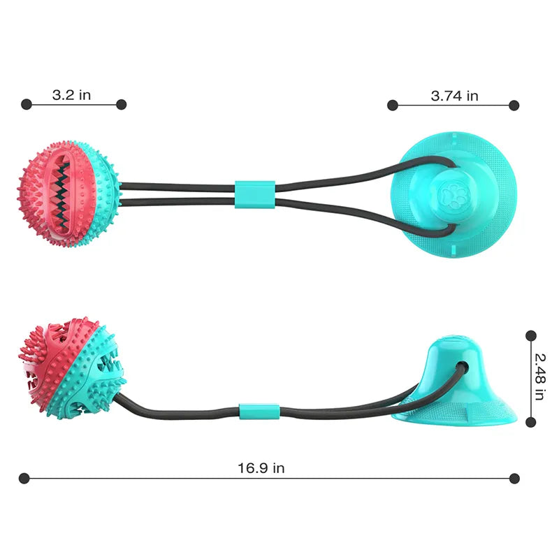 Grande balle pour chien, jouets à ventouse, cordes à fuite interactive, gamelle pour ingestion lente, jouet à mâcher, dentition propre, Golden Retriever, fournitures pour grands animaux de compagnie