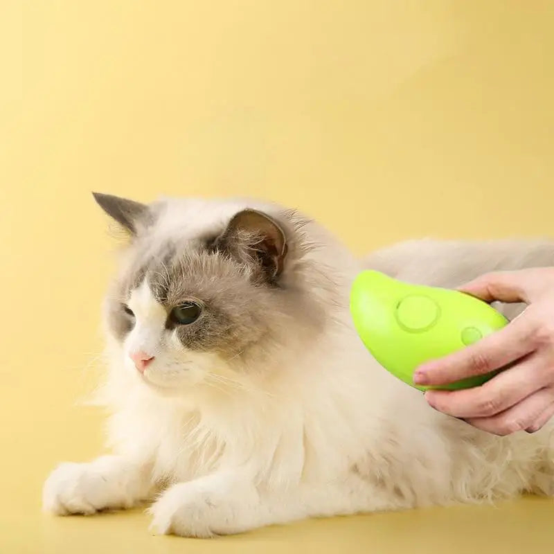 Cepillo de vapor para perros, cepillo eléctrico para el pelo de gatos con pulverizador, cepillo de vapor para perros 3 en 1 para masaje, cuidado de mascotas, eliminación de pelo enredado y suelto