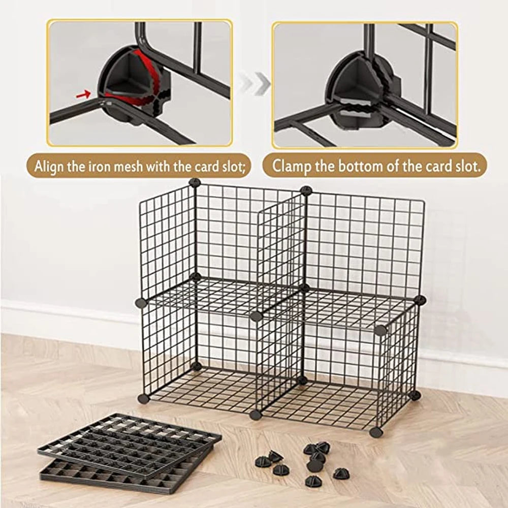 Puerta plegable para valla para perros y gatos, guardia de seguridad, instalación fácil, cercas para perros, perrera para cachorros, casa, ejercicio, BIY, accesorios para la casa