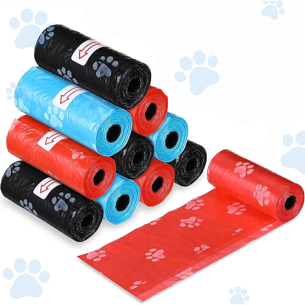 Bolsas para excrementos de perros, suministros para mascotas, bolsas para excrementos de perros con dispensador de 3 uds, bolsas para excrementos de mascotas a granel para perrito, cachorro, caminar y viajar al aire libre