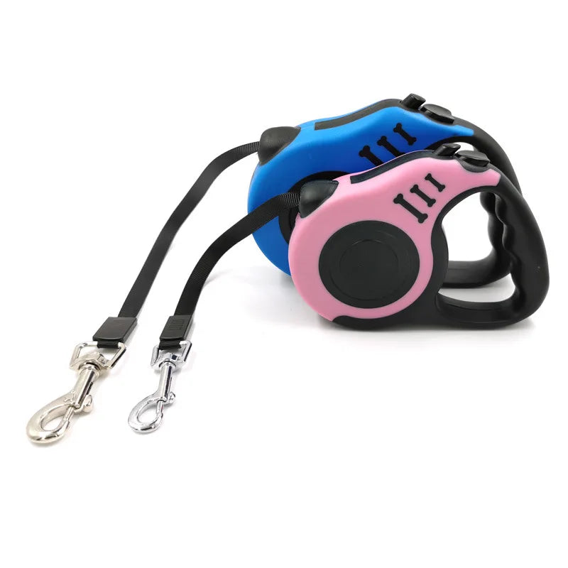 Laisse rétractable pour chien de 3 ou 5 mètres, laisse pour animaux de compagnie, corde de Traction, ceinture automatique et Flexible pour petits, moyens et grands chiens, produit