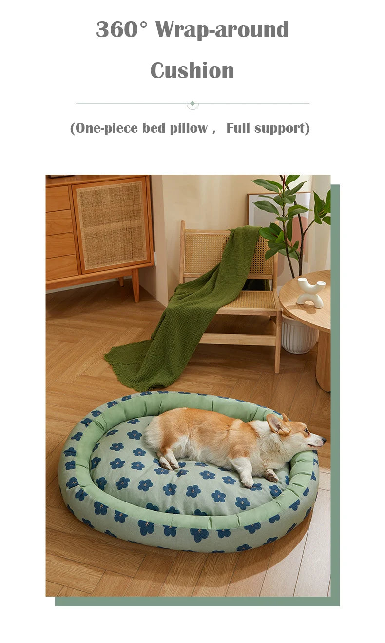 Pet Dog Bed Comfortable Pet Mat Bed for Dogs Soft Comfortable Detachable Pet Bed Kennel Dog Sofa Cushion Dog