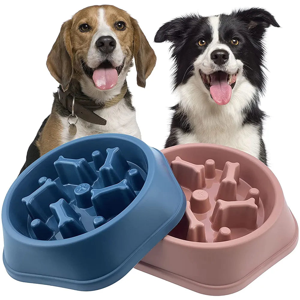 Cuenco para perros, comedero lento para perros, plato para comer lento para cachorros y gatos, plato de comida antigolpes, cuenco para comida para perros y gatos, suministros para mascotas