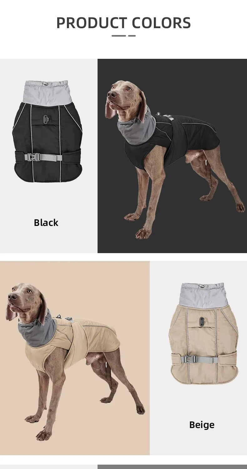 Ropa para perros, chaqueta de invierno de lujo para perros pequeños, medianos y grandes, impermeable, suave, acolchado, abrigo cálido para mascotas, traje reflectante de seguridad para perros