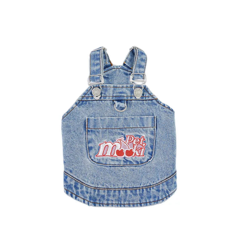 100% Cotton Dog Denim Vest Cat Sleeveless Coverall Spring Summer Puppy Clothing Fashion Style