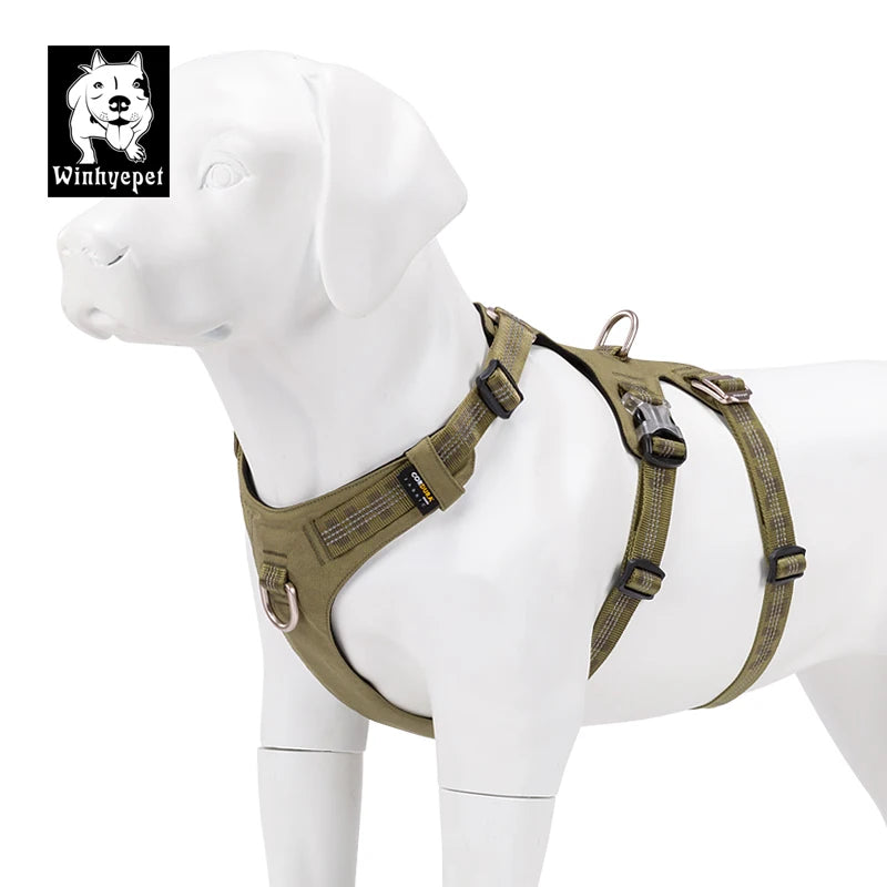 Winhyepet – harnais pour chien, antidérapant, tissu anti-traction, réfléchissant 3M, pour grands, moyens et petits animaux de compagnie, accessoires pour chiots