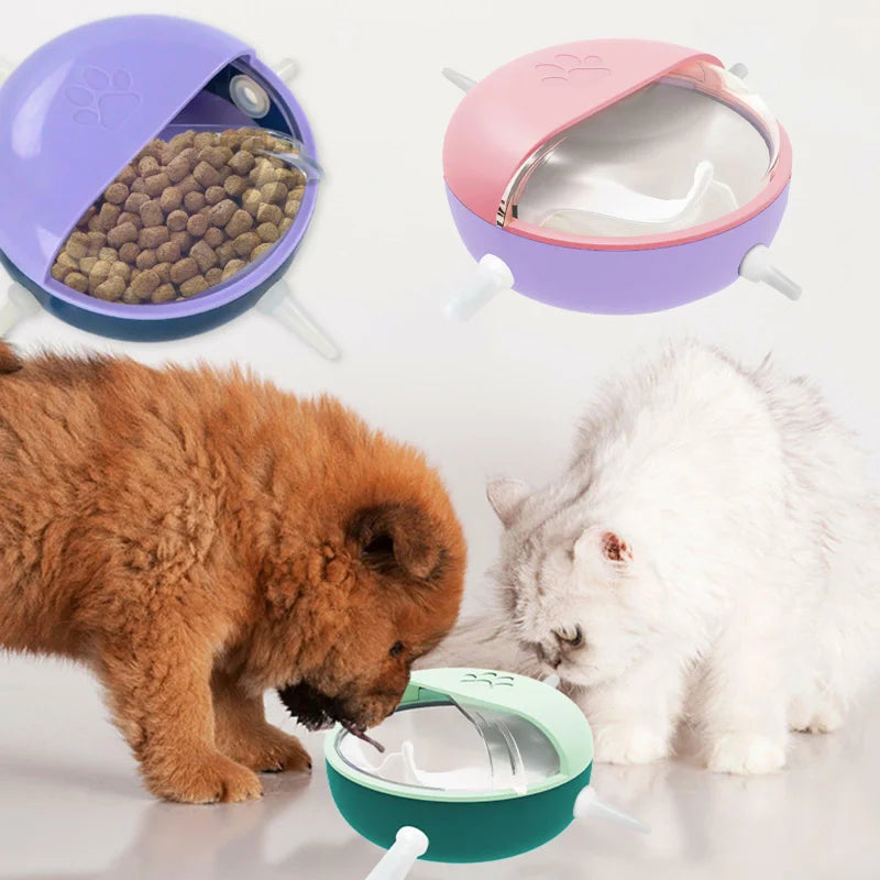 Ensemble d'alimentation à lait pour chiot et chaton, bol de 180ml, 5 tétines, Station de soins infirmiers en Silicone, distributeur de nourriture pour chats, nouveau-né, animal de compagnie