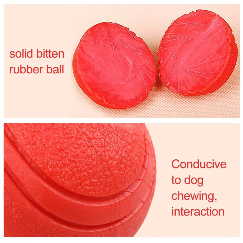 Pelota de goma de juguete para perros HOOPET, pelota resistente a mordeduras, juguete para perros, cachorros, peluche Pitbull, Color rojo, bola sólida, S-XL, suministros para mascotas