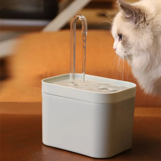 Filtre de fontaine d'eau Ultra-silencieux pour chat, distributeur d'eau intelligent et automatique pour chien et pompe de prévention de l'épuisement professionnel, filtre de recirculation de 1,5 l