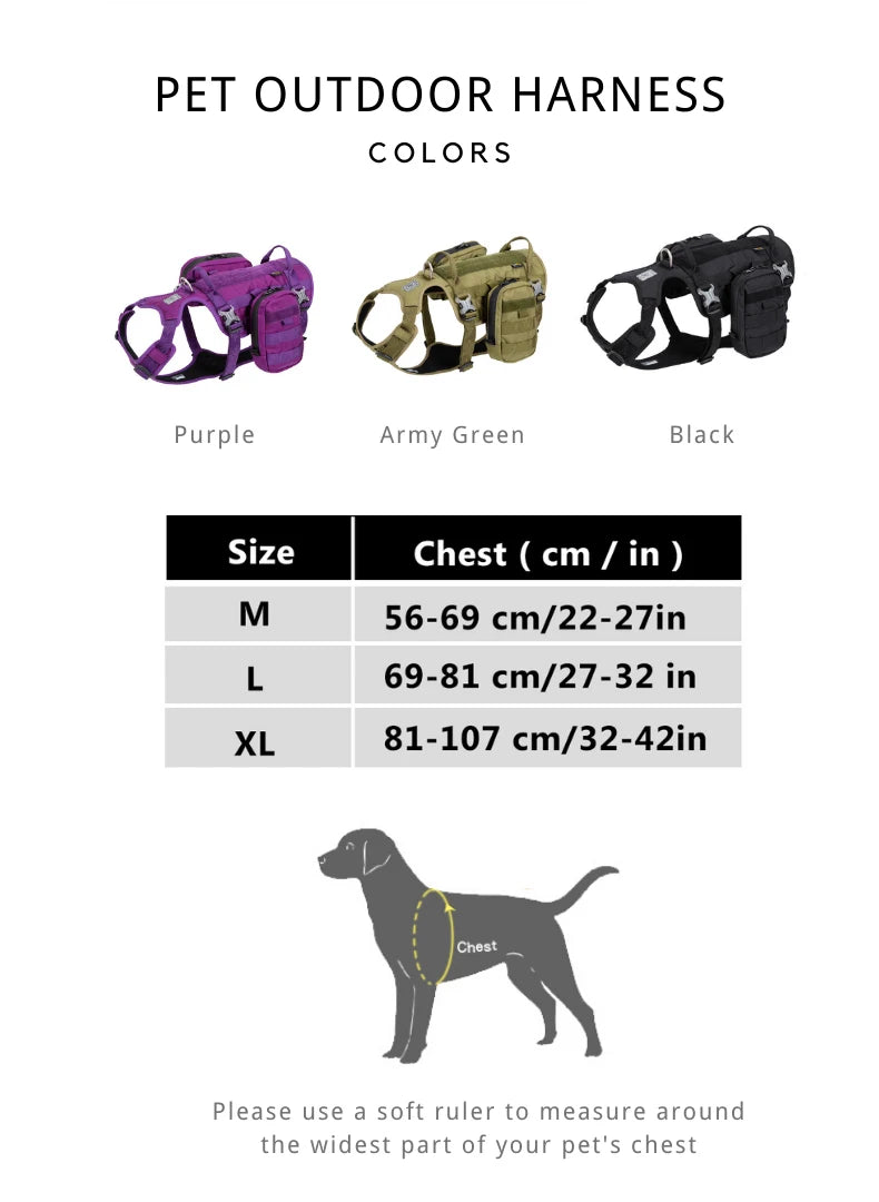 Winhyepet – harnais d'extérieur pour chien, antidérapant, sans traction, gilet en tissu pour animaux de compagnie, marche et voyage pour grands et petits chiots, accessoires