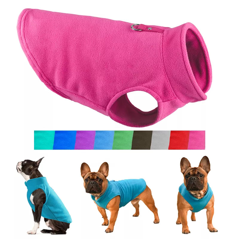 Hiver polaire chien vêtements chiot vêtements bouledogue français manteau carlin Costumes veste pour petits chiens Chihuahua gilet Yorkie chaton