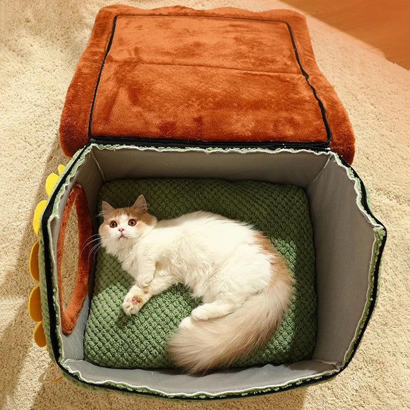 Casa de invierno para gatos, casa escondite para gatos, perrera para perros de interior, cachorro, cama para dormir para mascotas pequeñas, tienda para mascotas, camas y muebles para perros