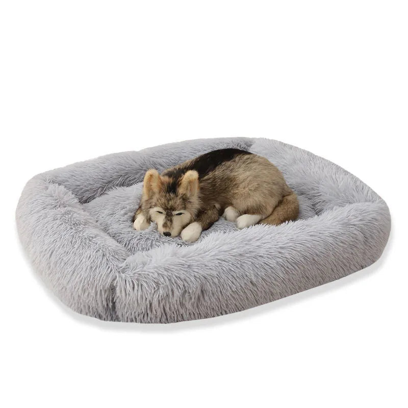 Cama para perros súper lavables suaves, perrera larga de felpa para mascotas, casa para perros para dormir profundo, esteras de terciopelo, sofá, cama de Gato para cesta para perros