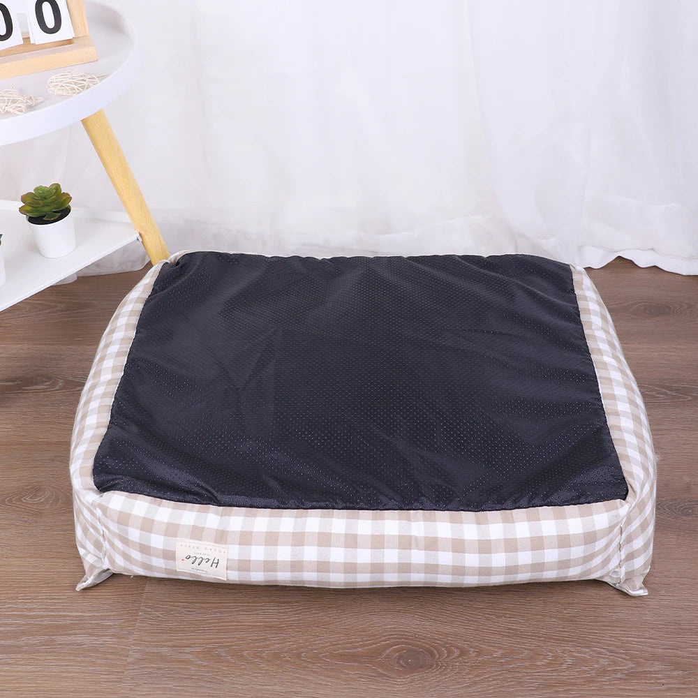 Dog Beds for Small Dogs Plaid Bed Pet Supplies Sofa Cushions Big Large Puppy Blanket Cats Baskets Pets Mat