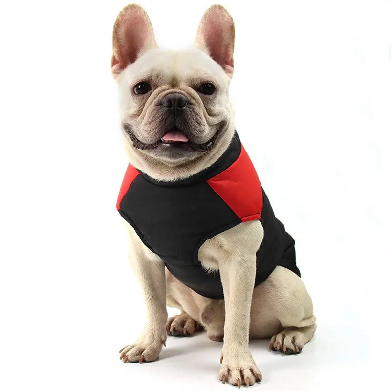 Vêtements chauds d'hiver pour animaux de compagnie, tenue, gilet pour animaux de compagnie, veste à fermeture éclair, manteaux imperméables pour petits, moyens et grands chiens, bouledogue français Labrador