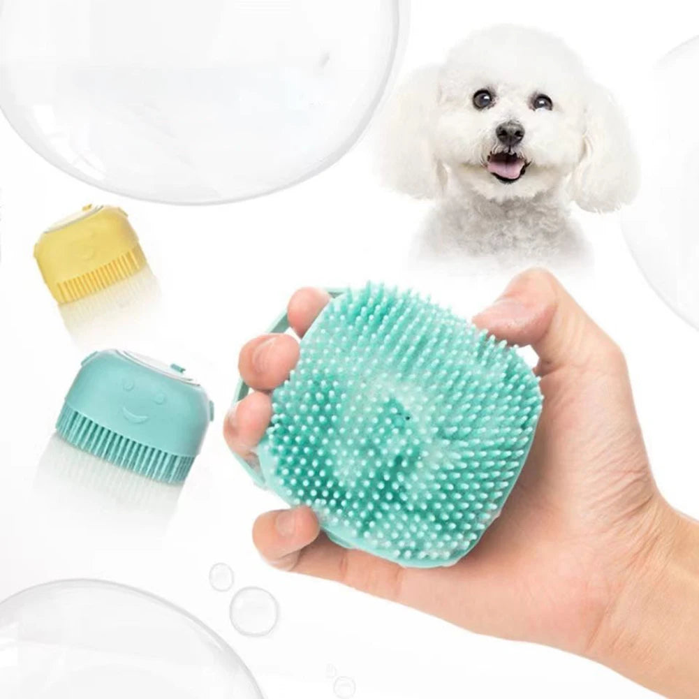 Salle de bain chiot chien chat bain gants de Massage brosse doux sécurité Silicone accessoires pour animaux de compagnie pour chiens chats outils Mascotas produits