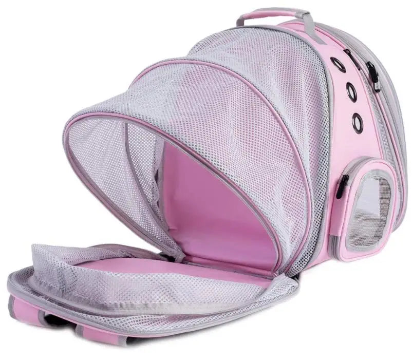 Mochila para gatos, bolsa de burbujas, mochila para perros pequeños, cápsula espacial, mochila transparente para transportar gatos