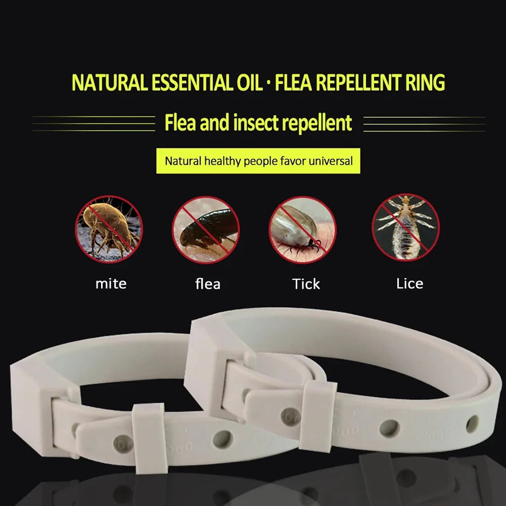 Collar antipulgas y garrapatas para gatos y perros pequeños, protección antiparasitaria de 8 meses, Collar ajustable para cachorros y gatitos, accesorios para mascotas