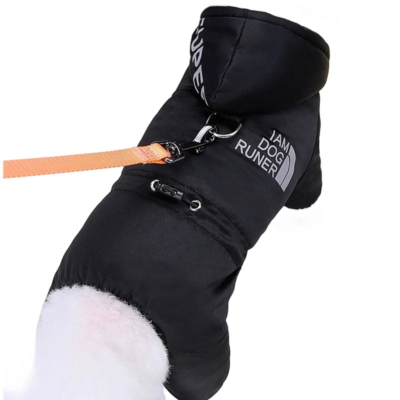 Mono grueso y cálido para perros, ropa de invierno para perros de compañía, abrigo para Chihuahua, Sudadera con capucha impermeable, monos para cachorros, chaqueta para caniche, ropa para mascotas