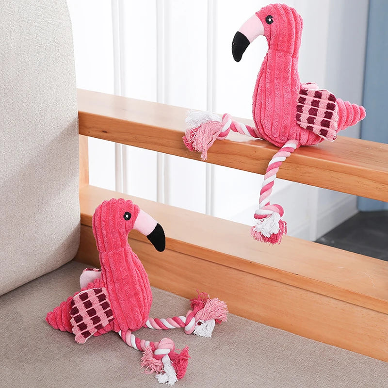 Jouets grinçants en forme d'animal, jouet en peluche pour chien, mignon, résistant aux morsures, en velours côtelé, pour petits et grands chiens, chiot, accessoires pour animaux de compagnie