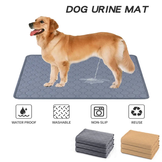 Tapis de pipi réutilisable et lavable pour chien, tapis d'urine pour siège de voiture, canapé de sol, imperméable et absorbant, couche-culotte d'entraînement pour chiot et chat, fournitures pour animaux de compagnie