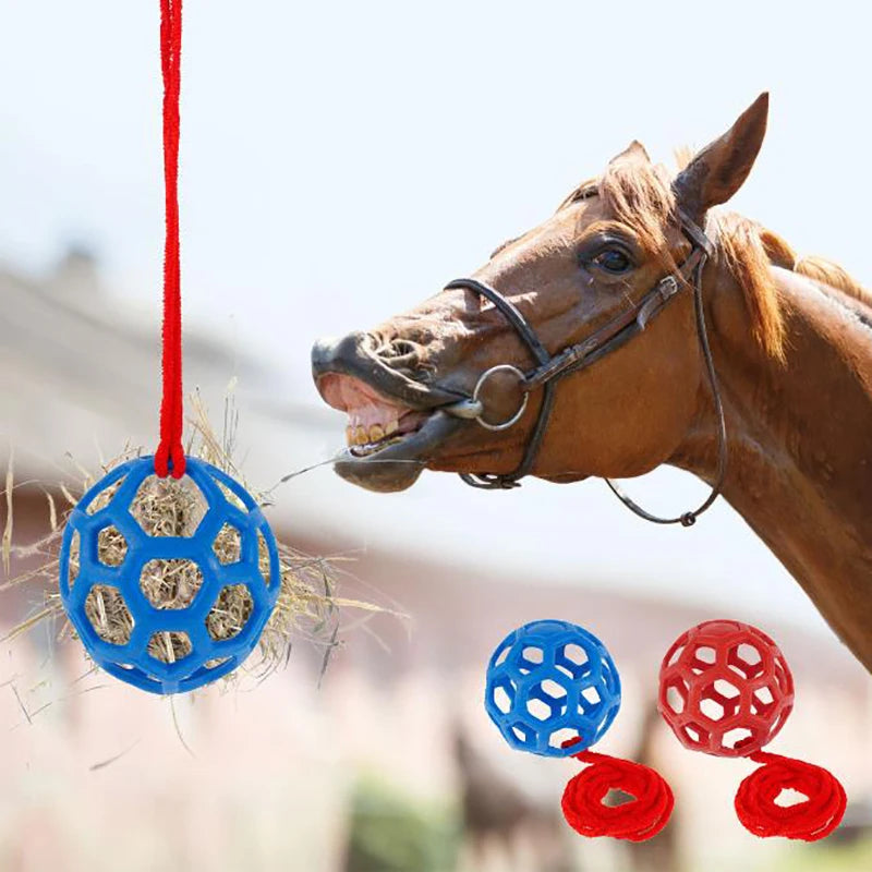 Boule de friandises suspendue pour cheval, 1 pièce, jouet d'alimentation pour cheval, chèvre, mouton, soulage le Stress, balle de friandises pour cheval, jouet d'alimentation pour foin