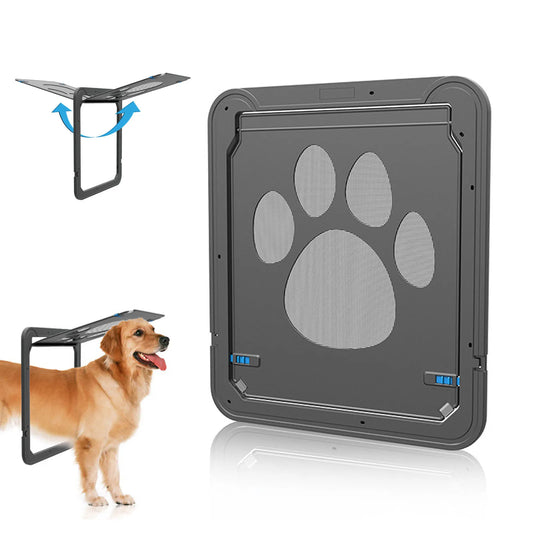 Puerta mosquitera para mascotas, puertas grandes para gatos y perros para puertas interiores exteriores con imán, puerta de red con solapa con cerradura, ventana de Patio para cualquier animal, accesorios