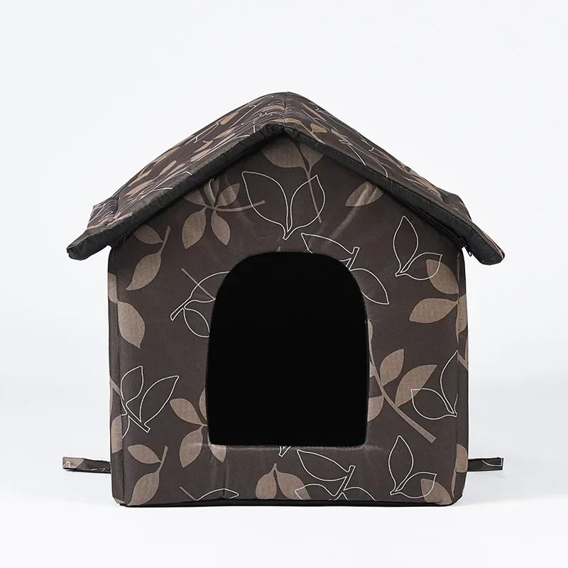 Hiver chaud imperméable à l'eau en plein air maison pour animaux de compagnie chat nid tente cabine lit pour animaux de compagnie tente chat chenil Portable voyage nid animal transporteur pliable