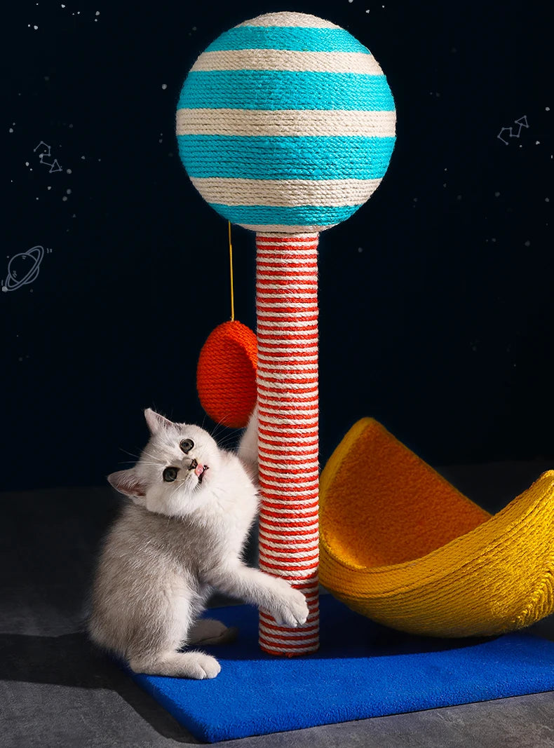 Tree Scratcher for Cats, Scratching Post with Houses, Cardboard Scraper, Climbing Pet Furniture, Home Toy