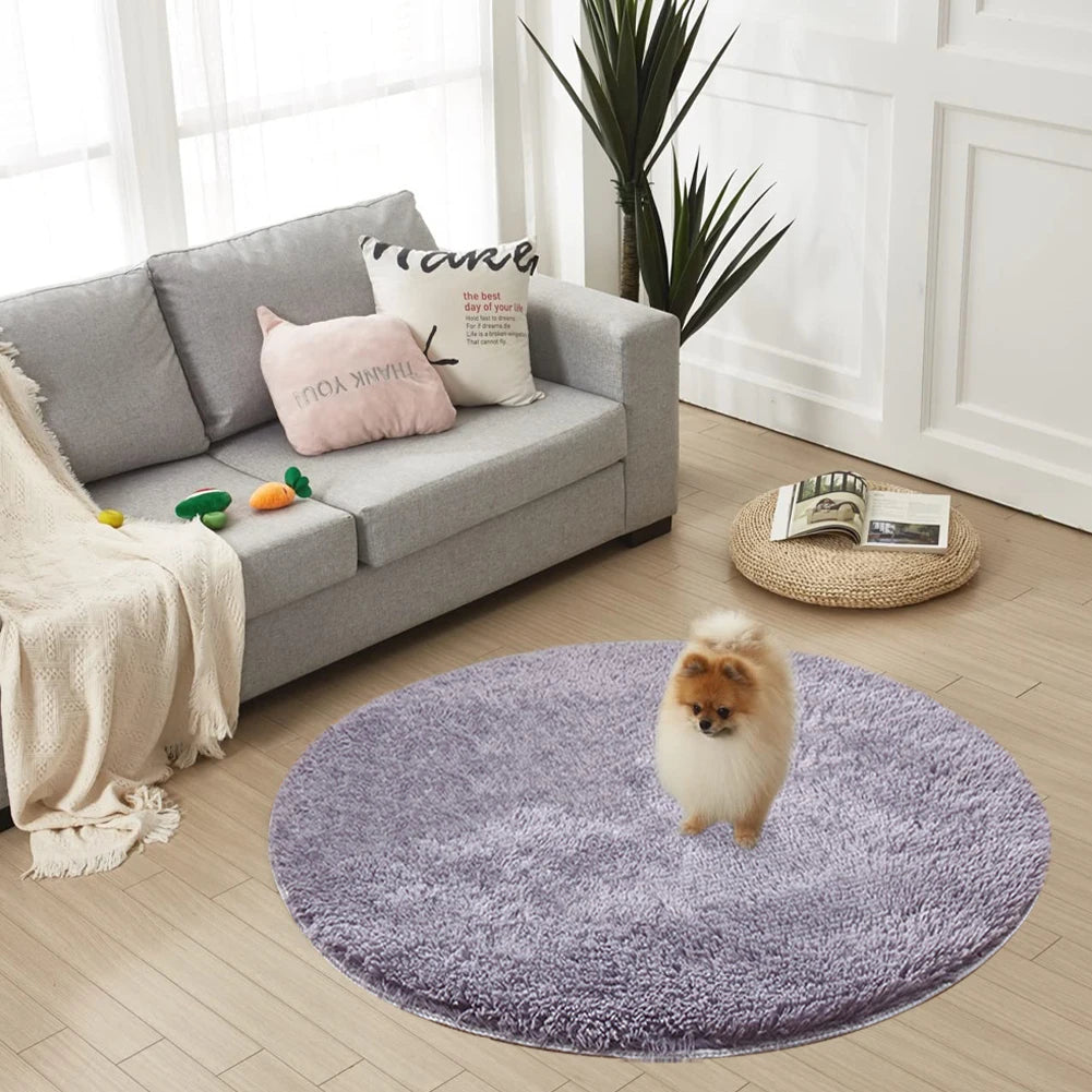 Tapis d'entraînement rond pour chiot, coussin d'urine pour animaux de compagnie, réutilisable, antidérapant, tapis lavable pour chien et chat, couche-culotte moelleuse, lit pour chien