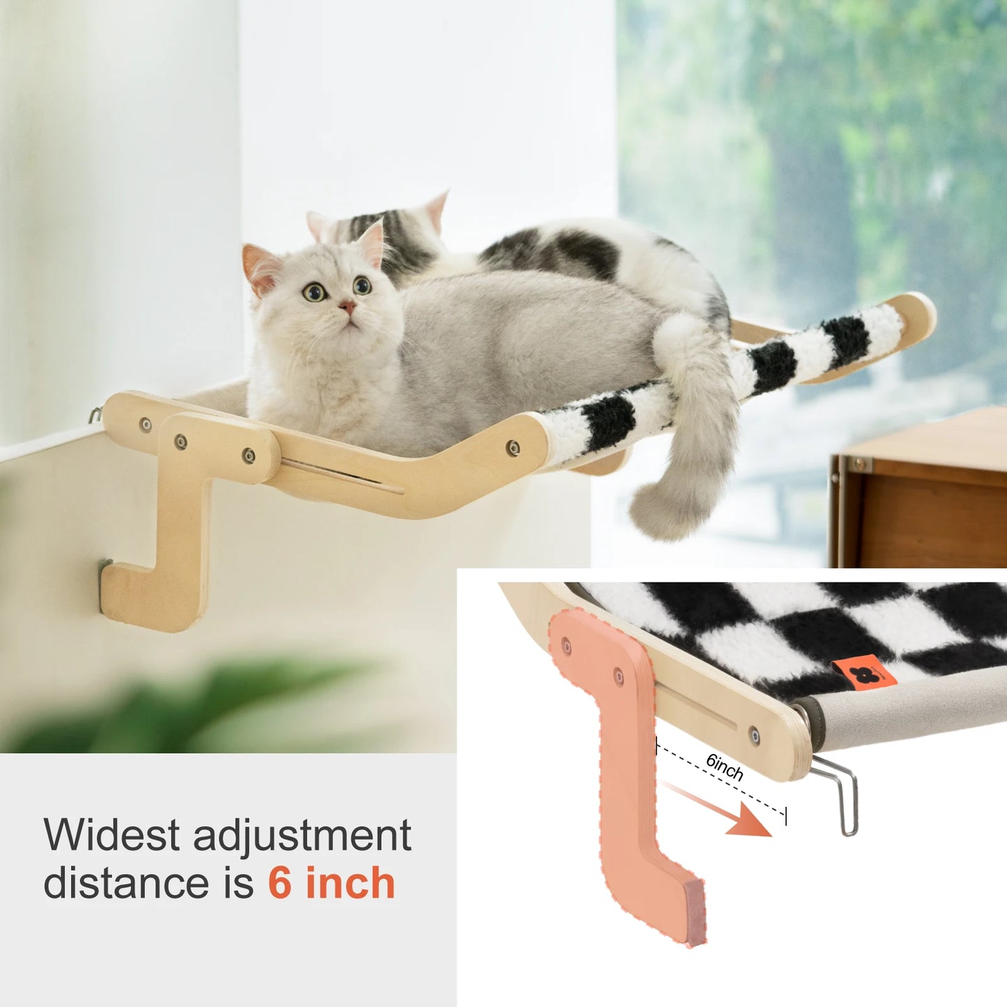 Mewoofun Cat Window Perch Easy Washable Quality Fabric 40 Lbs Hot Selling Hammock Hanging Bed for Pet Dropship from US Warehouse