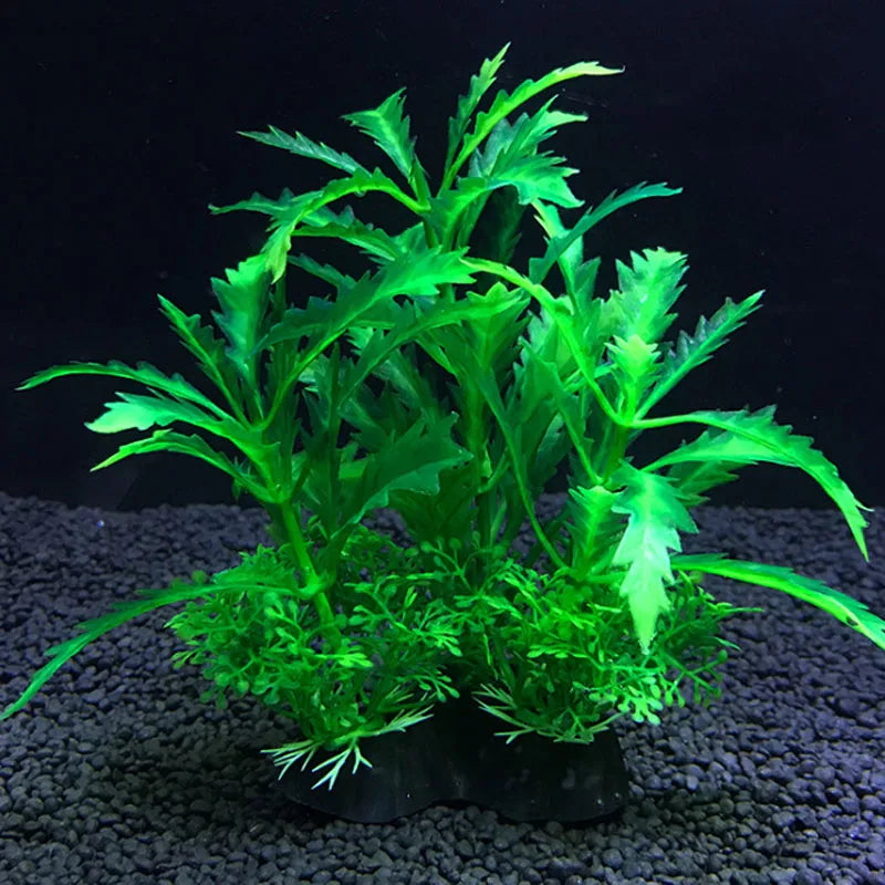 12 tipos de plantas artificiales de decoración para acuario, adorno de hierbas acuáticas, plantas acuáticas, peceras, accesorios de decoración de hierba de 14cm