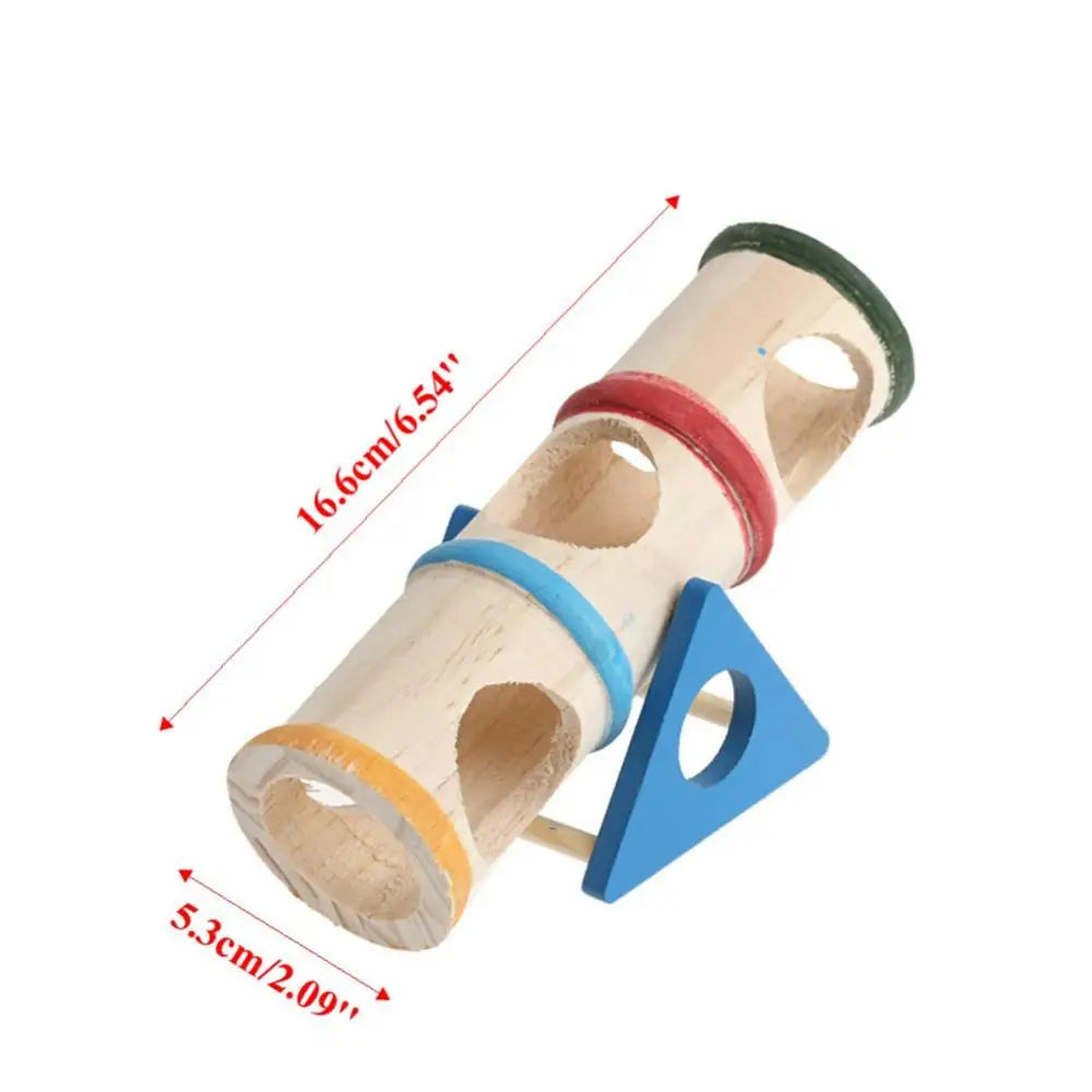 Hamster jouets en bois coloré drôle balançoire souris Chinchilla gerbille hérisson Cage maison accessoires pour animaux de compagnie