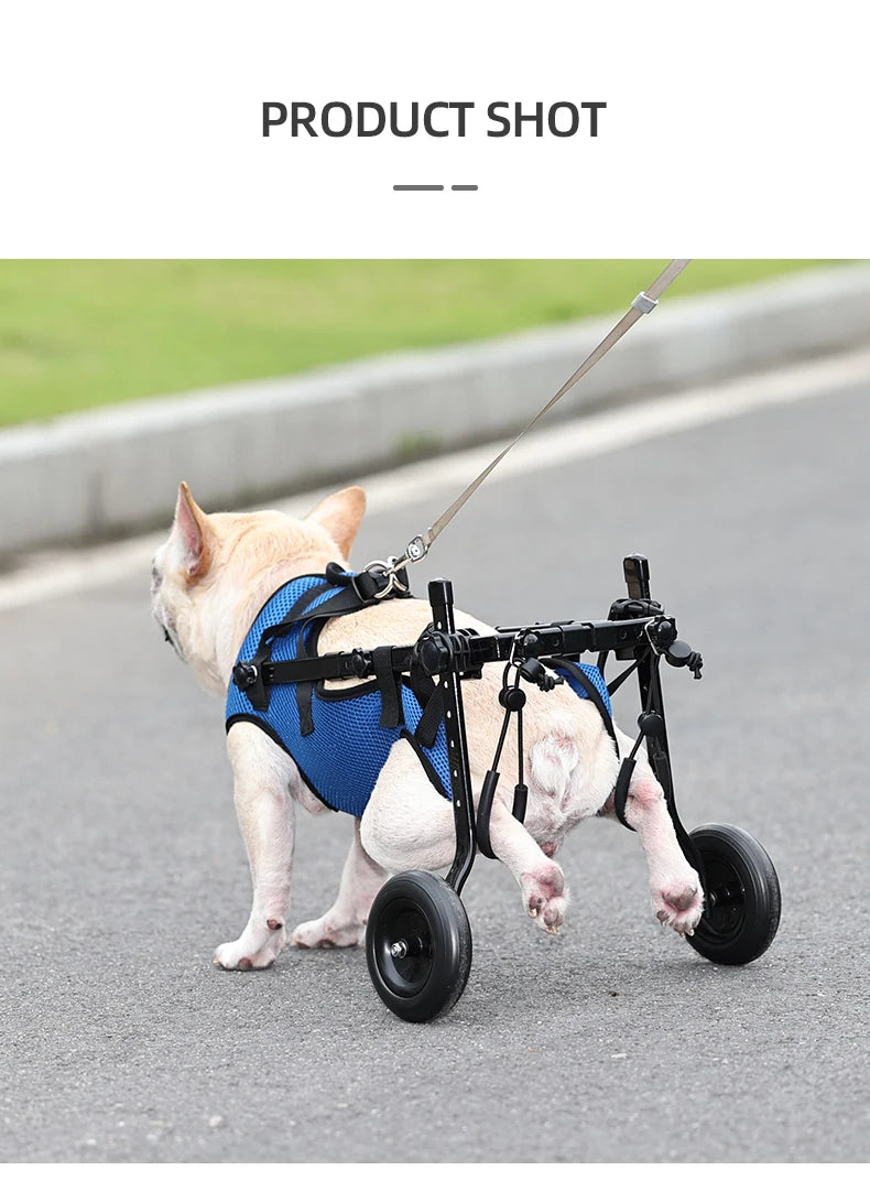 Pet Accessories Light Weight Easy Assemble Adjustable Pet Dog Wheelchair for Disabled Hind Legs Walking