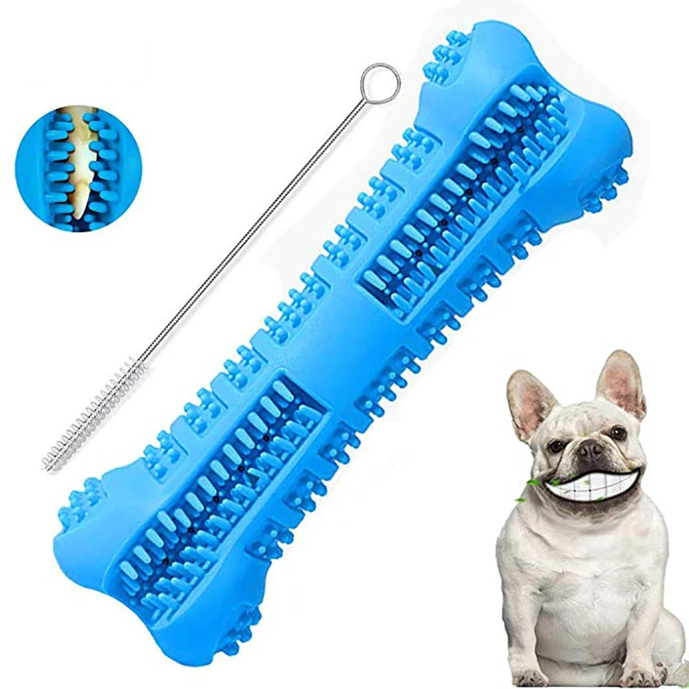 Cepillos de dientes de goma suave para perros, juguetes para masticar para cachorros, cepillo para perros, palo, Limpieza de dientes de 360 ​​grados, pasta de dientes para perros pequeños, cepillo de dientes para mascotas