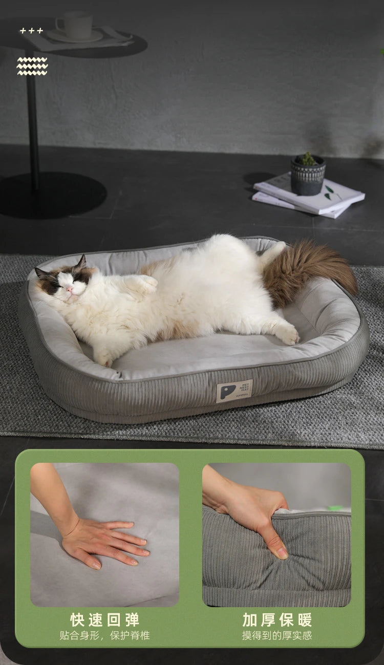 Pet Dog Bed Comfortable Pet Mat Bed for Dogs Ultra Soft Winter Warm Pet Bed Kennel Washable Dog Sofa Cushion Dog