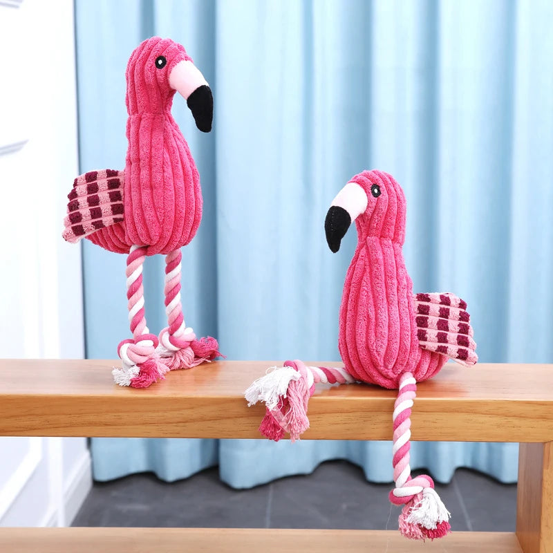 Jouets grinçants en forme d'animal, jouet en peluche pour chien, mignon, résistant aux morsures, en velours côtelé, pour petits et grands chiens, chiot, accessoires pour animaux de compagnie