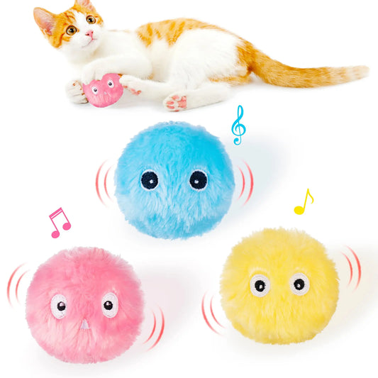 Jouets intelligents pour chats, balle interactive, herbe-aux-chats, jouet d'entraînement pour animaux de compagnie, balle de jeu, fournitures grinçantes, produits, jouet pour chats, chaton