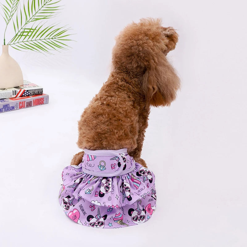 Pantalones menstruales para perros, ropa de estilo a la moda de verano, tela pequeña femenina de primavera para perros de lujo, artículos, suministros para mascotas, accesorios