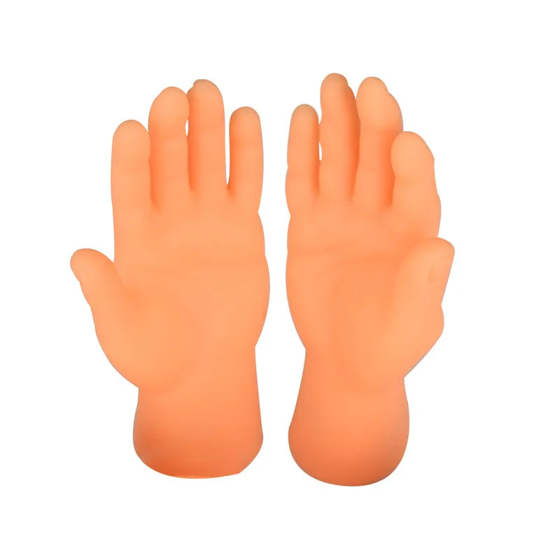 Mini modelo de manos pequeñas, herramienta de masaje para gatos, divertidos guantes de silicona, guantes para dedos, juguete interactivo para gatos