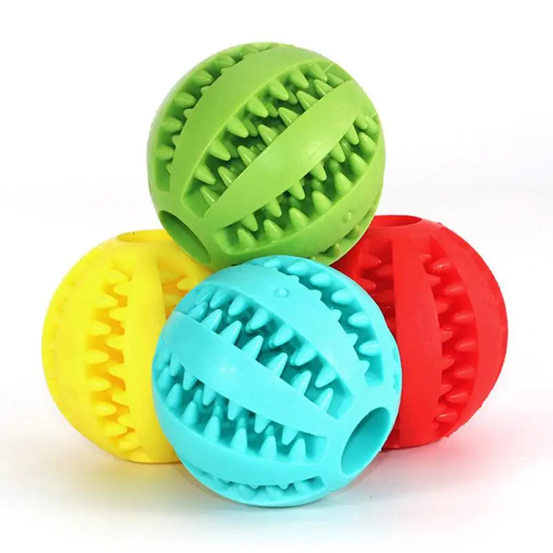 Jouets doux pour animaux de compagnie, balle élastique Interactive amusante, jouet à mâcher pour dents de chien, boule propre, nourriture, balle en caoutchouc Extra-résistante pour chien