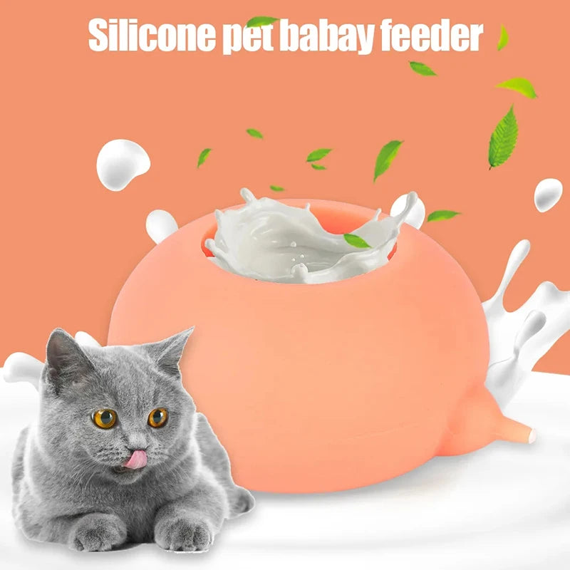 Mangeoire à lait pour animaux de compagnie, mamelon bionique, sûr, sain, de qualité alimentaire, outil d'alimentation en lait en Silicone pour chien, chat, chaton, chiot, bol