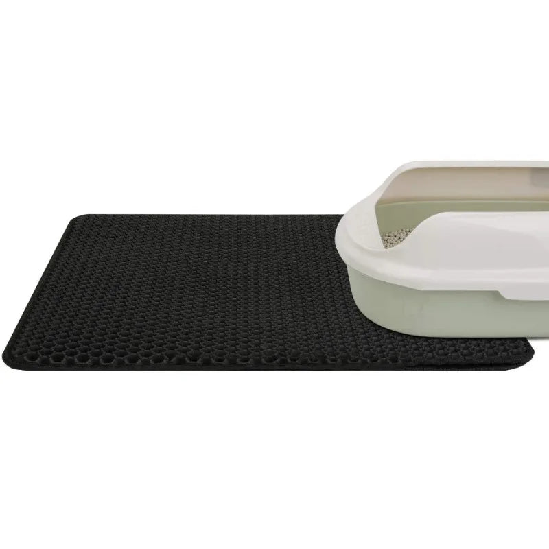 Tapis de litière imperméable pour chat de compagnie Double couche tapis de litière pour animaux de compagnie tapis de sable antidérapant tapis de lit lavable produits de tampon propre